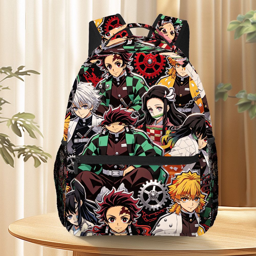 Mesh Net Bag - Demon Slayer Anime Backpack Tanjirou Nezuko