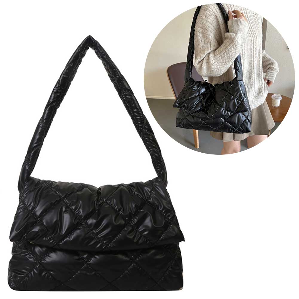 Women Bags For Office Use - Women NewTrend Quilted Big Handbags with