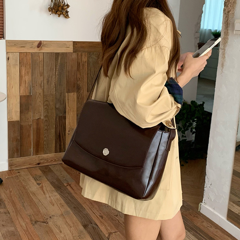 Women'S Bags Designer Brands - CGCBAG Vintage Lage Capacity Messenger Bag