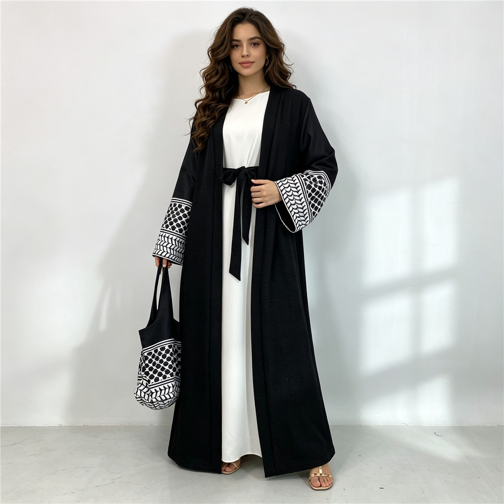 Muslim Open Front Abaya Women  - Women Bags Dubai review and price