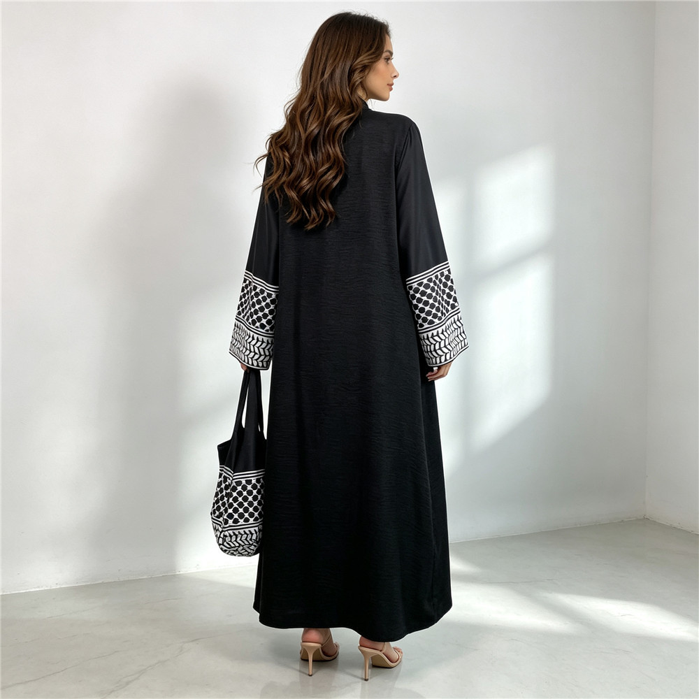 Muslim Open Front Abaya Women  - Women Bags Dubai review and price