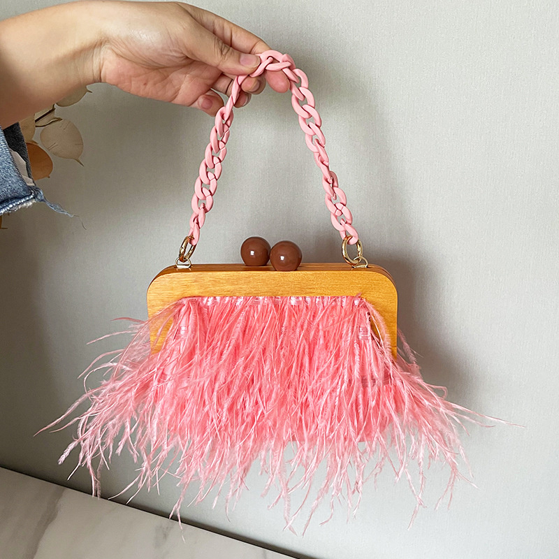 New Luxury Ostrich Feather Eve - Women'S Bags Holiday review and price