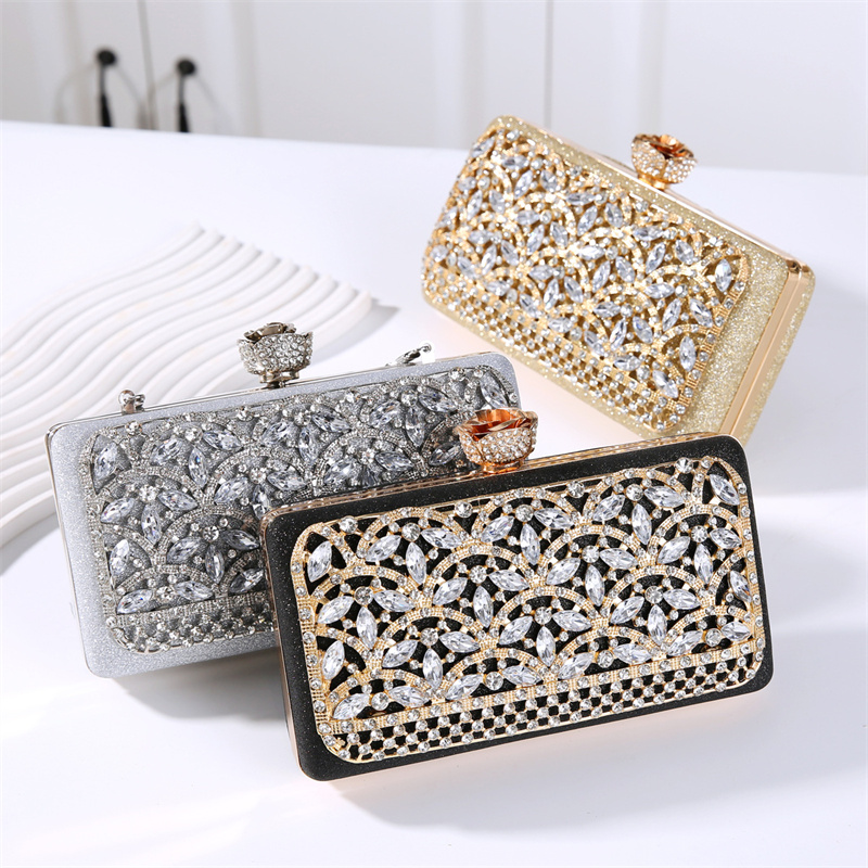 Luxury Diamond Metal Frame Eve - Women Bags Dubai review and price