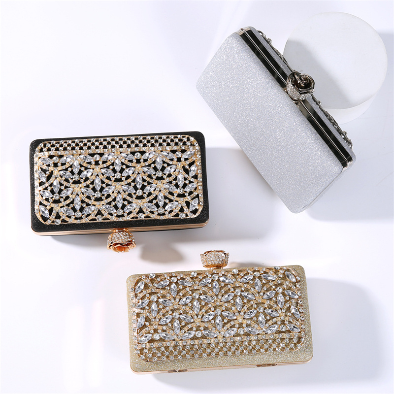Luxury Diamond Metal Frame Eve - Women Bags Dubai review and price