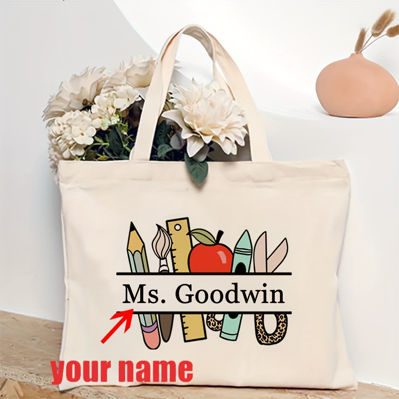 Custom Teacher Name Pattern To - Women'S Best Bags For Travel review and price