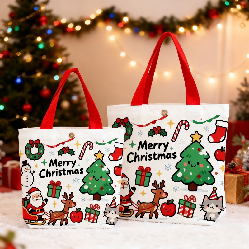 Christmas Tote Gift Bag Snowma - Women'S Bags Holiday review and price