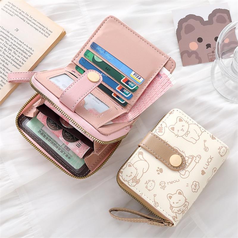 Cute Cat PU Leather Coin Purse - Women Bags Flipkart review and price