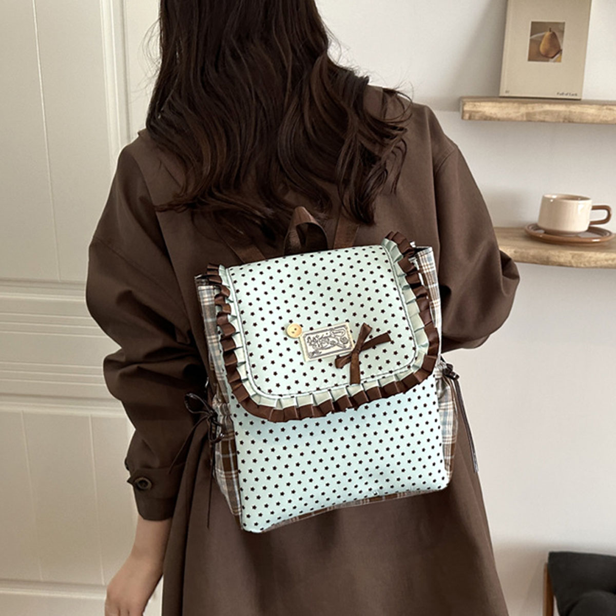 Cute Polka Dot Women Backpack  - Women'S Xl Bags review and price