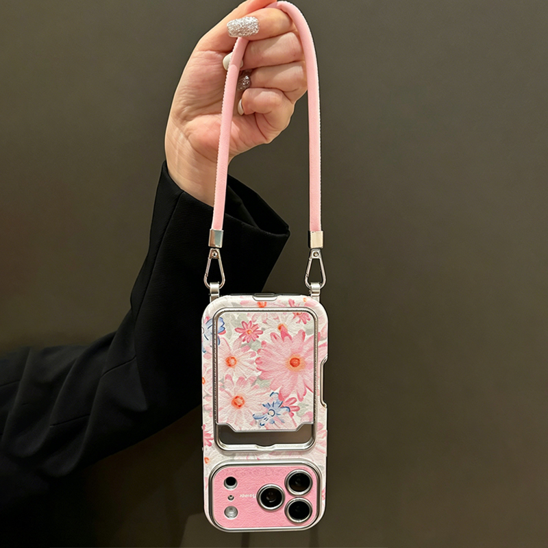 Pink Floral Faux Leather Textu - Phone Bag Crossbody review and price