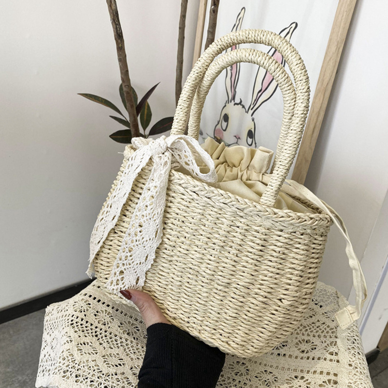 Women Straw Woven Drawstring H - Women'S Bags Holiday review and price