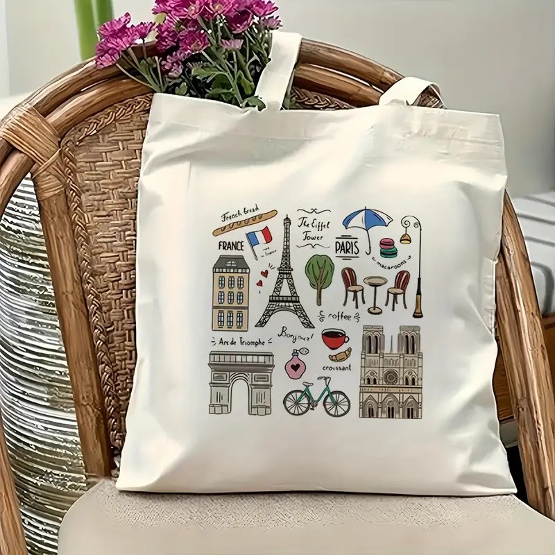 Paris Travel Tote Bag for Wome - Shopper Tote Canvas review and price