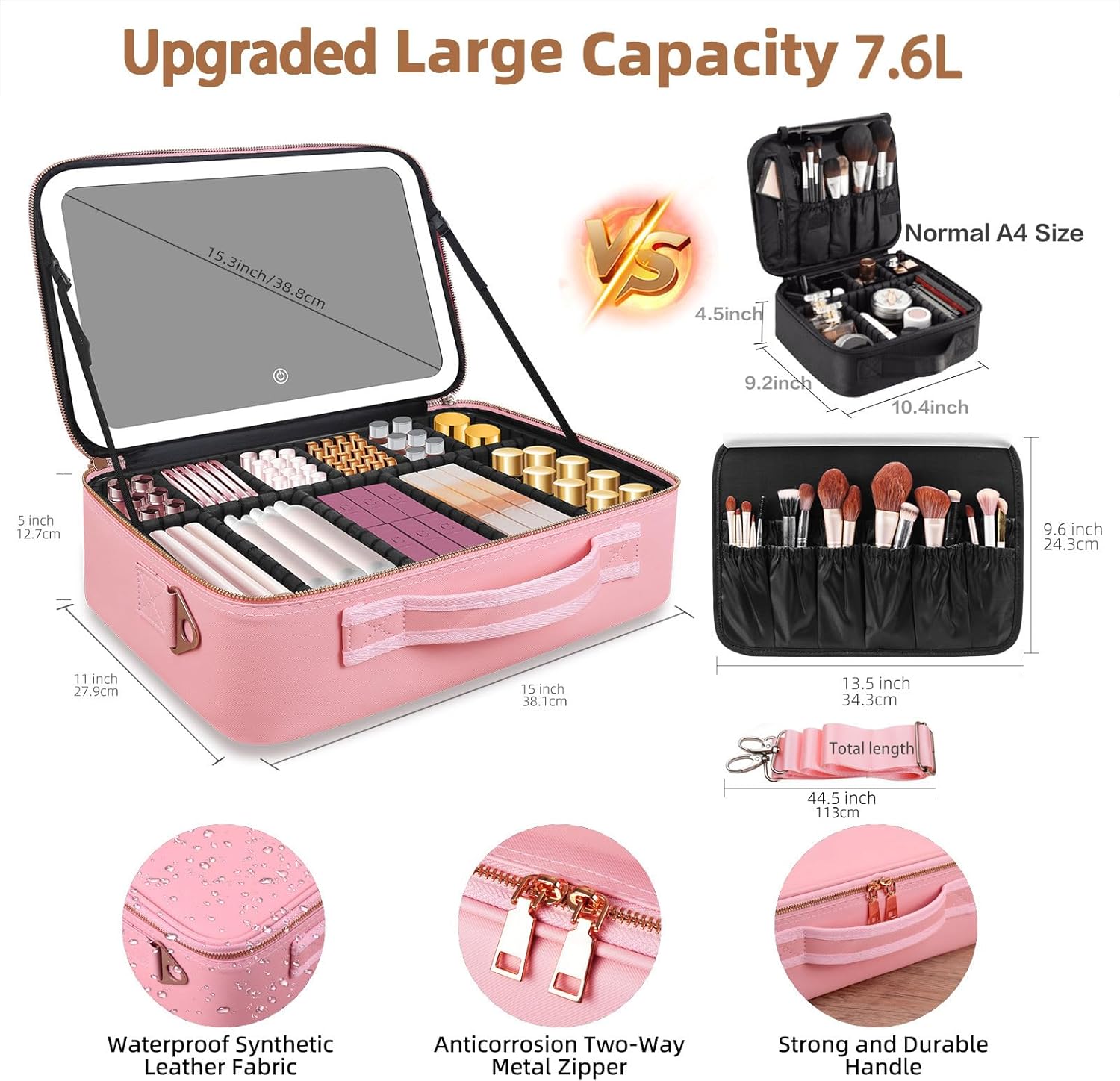 Large Capacity Makeup Bag 15'' - Women'S Xl Bags review and price