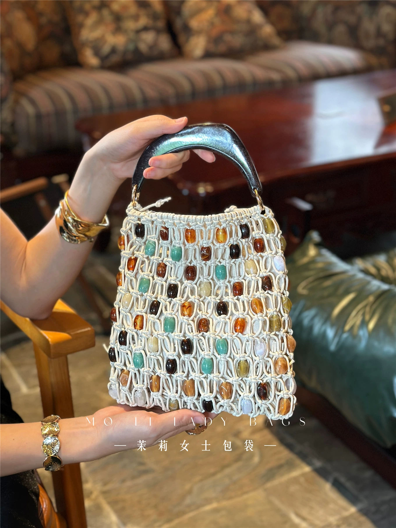 Fashion Beads Beaded Woven Han - Women'S Bags Holiday review and price